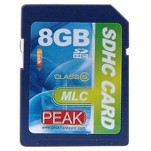  PEAK Hardware 8GB Class 6 SDHC Memory Card Electronics