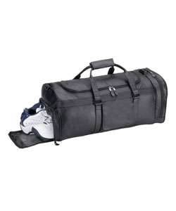 Royce Leather Shoe Compartment Sports Bag  