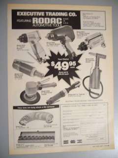 Executive Trading Co. RODAC Automotive Tools 70s Mag Ad  