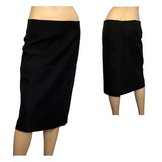 Plus Size Pencil Skirt Black  