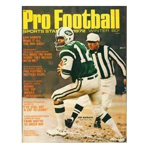   Joe Namath 1972 Pro Football Sports Stars Magazine