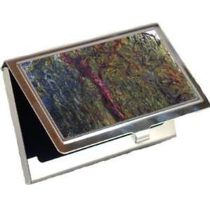 Weeping Willow By Claude Monet Business Card Holder