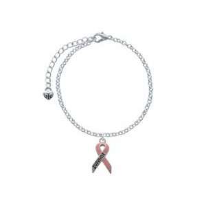  Pink Ribbon Survivor Elegant Charm Bracelet Arts 