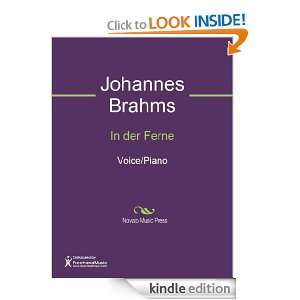 In der Ferne Sheet Music Johannes Brahms  Kindle Store
