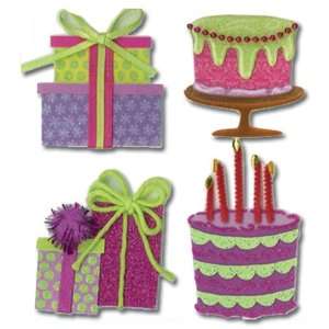    Jolees Boutique Dimensional Stickers Birthday Cak