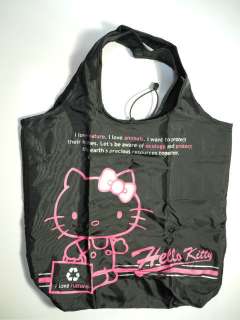 Sanrio Hello Kitty Foldable shopping bag (Black)  
