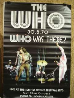 THE WHO ISLE OF WIGHT HUGE PROMO POSTER 40x60 160  