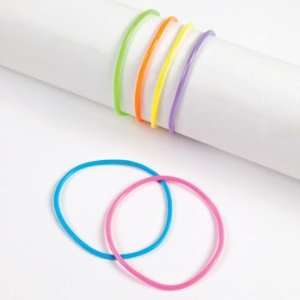  Neon Jelly Bracelets   Novelty Jewelry & Bracelets Toys & Games