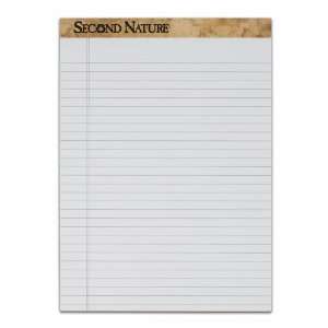  TOPS Second Nature Legal Pad, 8.5 x 11.75 Inch, 18 Pound Stock 