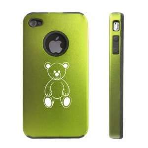  Apple iPhone 4 4S 4G Green D482 Aluminum & Silicone Case 