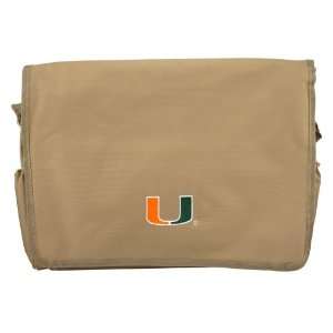 Miami Hurricanes Khaki Diaper Bag 