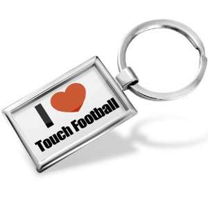   Keychain I Love Touch Football   Hand Made, Key chain ring Jewelry