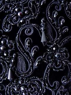 OSCAR de la RENTA dress Beaded Velvet backless halter formal gown 2 