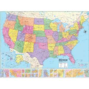  Universal Map Advanced Political USA/United States Wall Map 