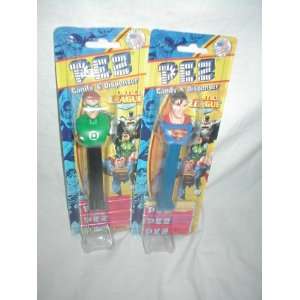 One Pez Justice League Character Candy Dispenser with 3 Candy Packs 