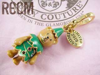 JUICY COUTURE 2010 LIMITED TEDDY BEAR TREE GOLD CHARM  