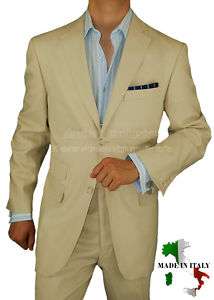 BRIONI $1598 LINEN MADE IN ITALY MENS SUITS TAN 42L  