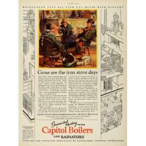  1927 Ad Capitol Boiler Radiator Heating United States 