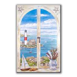 Montauk Lighthouse Window Scene  