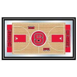  North Carolina State Basketball Framed Full Court Mirror 