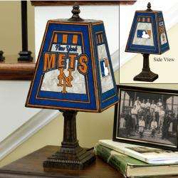 New York Mets 14 inch Art Glass Lamp  