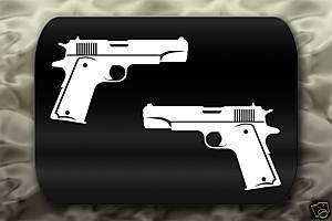 Colt M1911 Pistol Gun decal 2 Stickers  