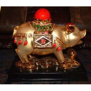 com The Pig of Chinese Astrology Sculpture 6.5h The year of the Pig 