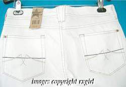 jeanstar WHITE STRETCH JEANS pants~NWT sz 12 42 hip  