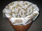 12 gold fern designer disposable wastebasket liners biodegradable too 