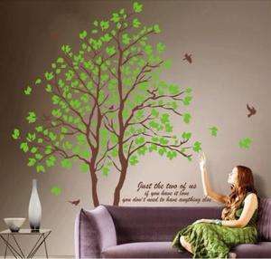   90CM Lovers Tree Removable Vinyl Decal Art DIY Home Decor Wall Sticker