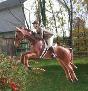NEW* JUMPING Horse/Rider Xmas Ornament NICE  