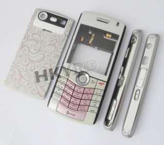 New Full Housing Cover For Blackberry Pearl 8120 White  