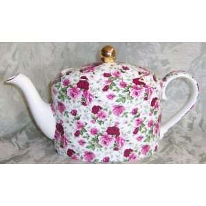 Summertime Pink Teapot by Royale Garden 
