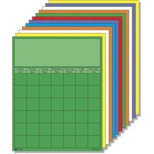  Vertical Calendars   22 x 28   Pack of 12 Assorted Colors 