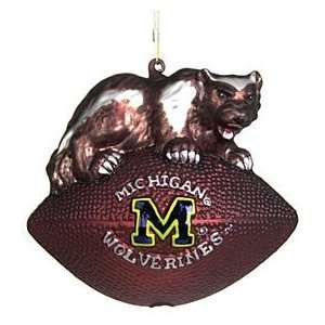  Michigan Wolverines Mascot Football Ornament Sports 
