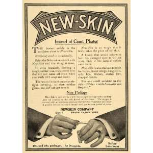  1911 Ad New Skin Court Plaster Rubber Newskin Company 