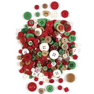  Noel Button Mix Arts, Crafts & Sewing