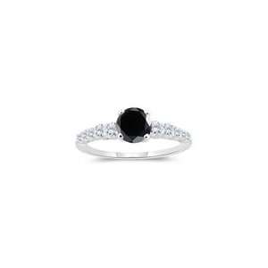  1.61 2.00 Cts Black & White Diamond Engagement Ring in 14K 