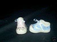 Personalized Ceramic Baby Tennis shoe gift  