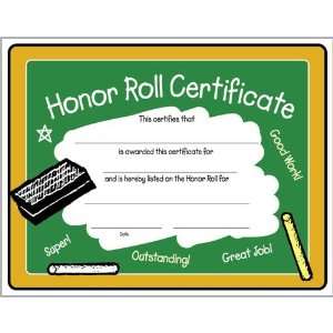  Honor Roll Certificates
