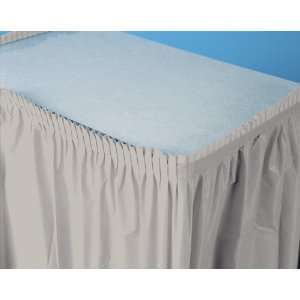  Silver Gray Plastic Table Skirts 