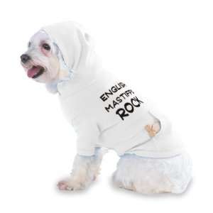 English Mastiffs Rock Hooded (Hoody) T Shirt with pocket for your Dog 