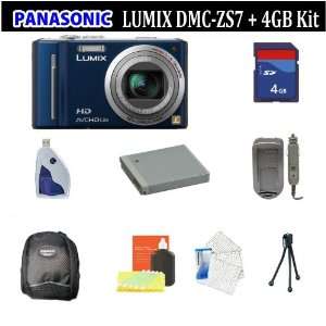  Panasonic LUMIX DMC ZS7 Digital Camera (Blue) + SSE Huge 
