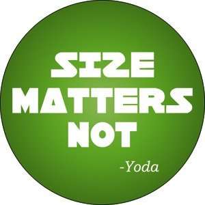  Star Wars Size Matters Not Button B SW 0013 Toys & Games