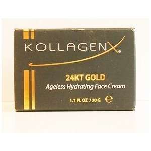   KollagenX 24KT Gold Ageless Hydrating Face Cream   1.1 fl. Oz. Beauty