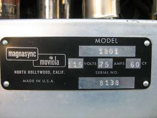 MOVIOLA 16mm FILM EDITOR UL 20 CS  