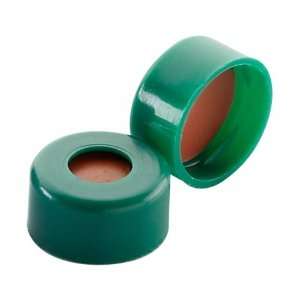 Wheaton 242772 02 Green Snap Cap with 0.002 Red PTFE/0.036 Silicone/0 