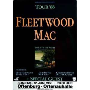 Fleetwood Mac   Tango in the Night 1988   CONCERT   POSTER 