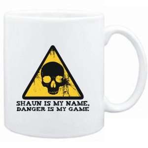  Mug White  Shaun is my name, danger is my game  Male 
