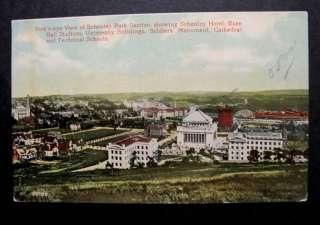 FORBES FIELD PITTSBURGH PIRATES Postcard SCHENLEY HOTEL  